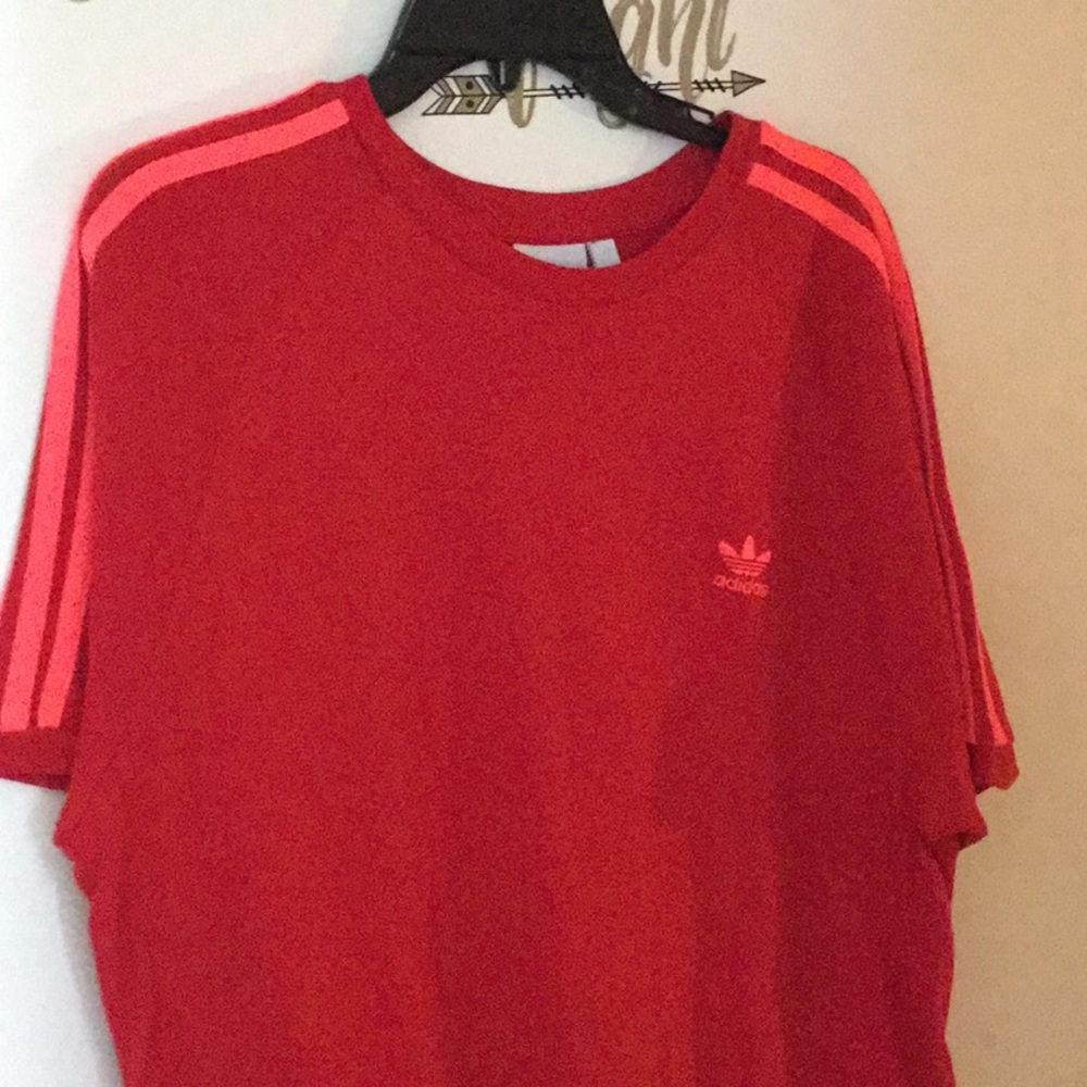 Adidas T-Shirt Red & Pink NWOT